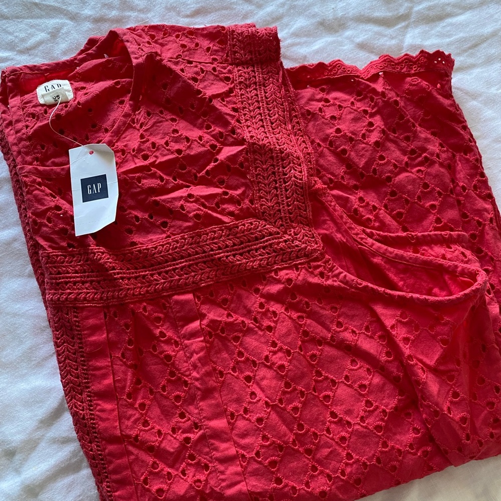 Hot Pink Eyelet GAP Top